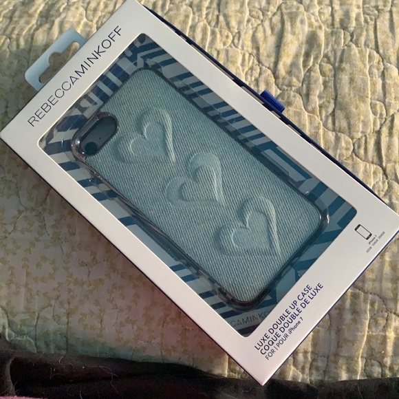 Denim jean heart phone case